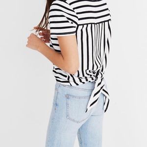 Madewell Striped Tie-Back Shirt
